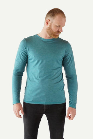 Lanullva Basic T-Skjorte Herre Long Sleeve, Nordlys-Lanullva