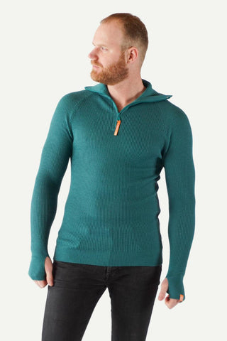 Lanullva Havbris 2.0 Ulltrøye Half Zip, Nordlys-Lanullva